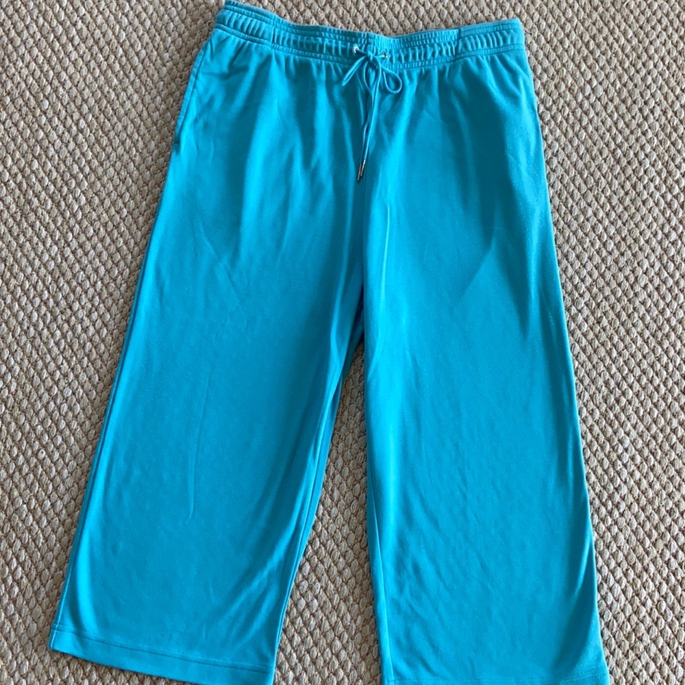 Women’s Hasting & Smith Petite Large Turquoise Comfy Capri